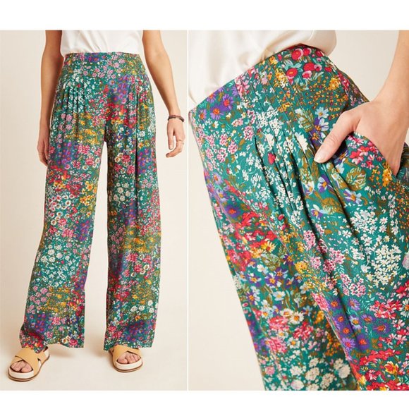 Anthropologie Cabo Pleated Wide-Leg Pants - Picture 2 of 6